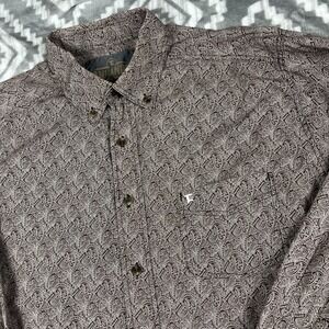 Panhandle Shirt Mens L Paisley Tuf Cooper Performance Western Button Long Slv